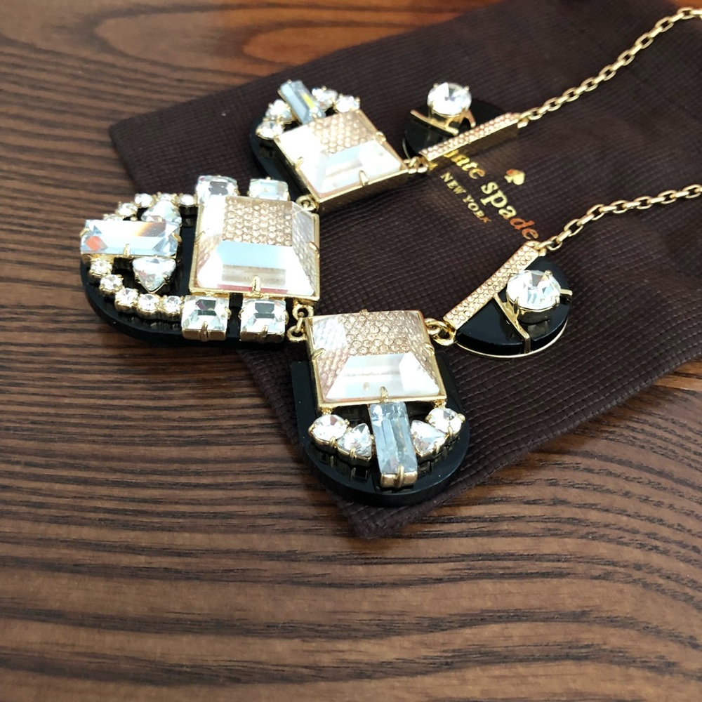 Kate Spade ♠️ Black & Gold Necklace